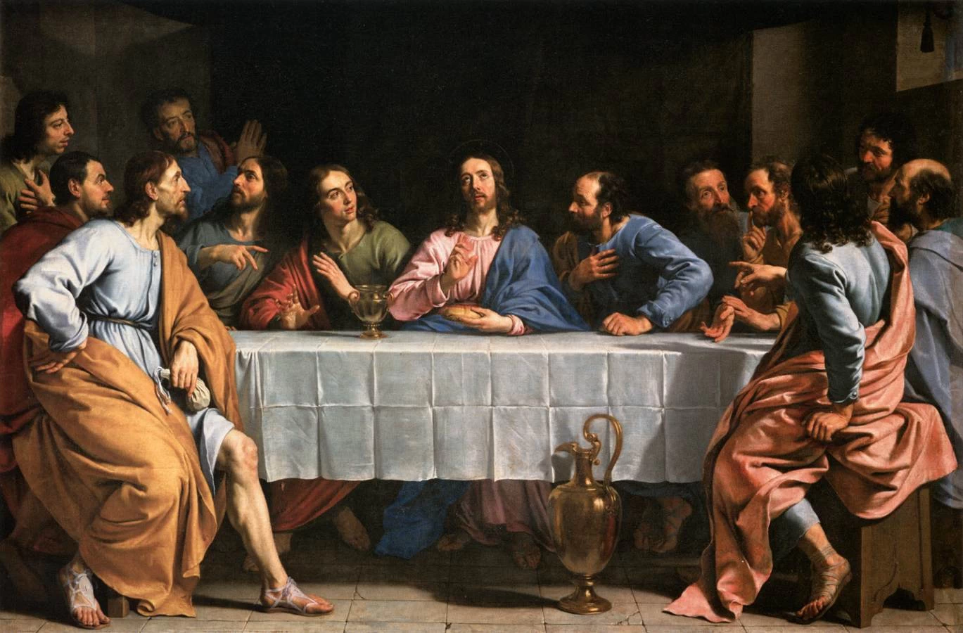 Luigi XIV riceve il Duca d'Angiò come Cavaliere dell'Ordine dello Spirito Santo - Grenoble, Musée de Grenoble